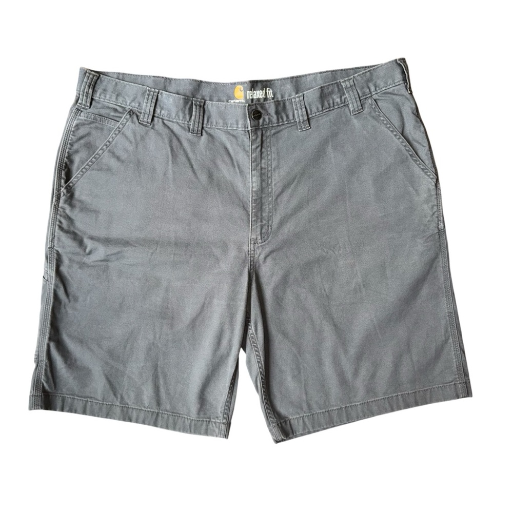 Carhartt Relaxed Fit Gray Cotton Blend Work Shorts Size 44